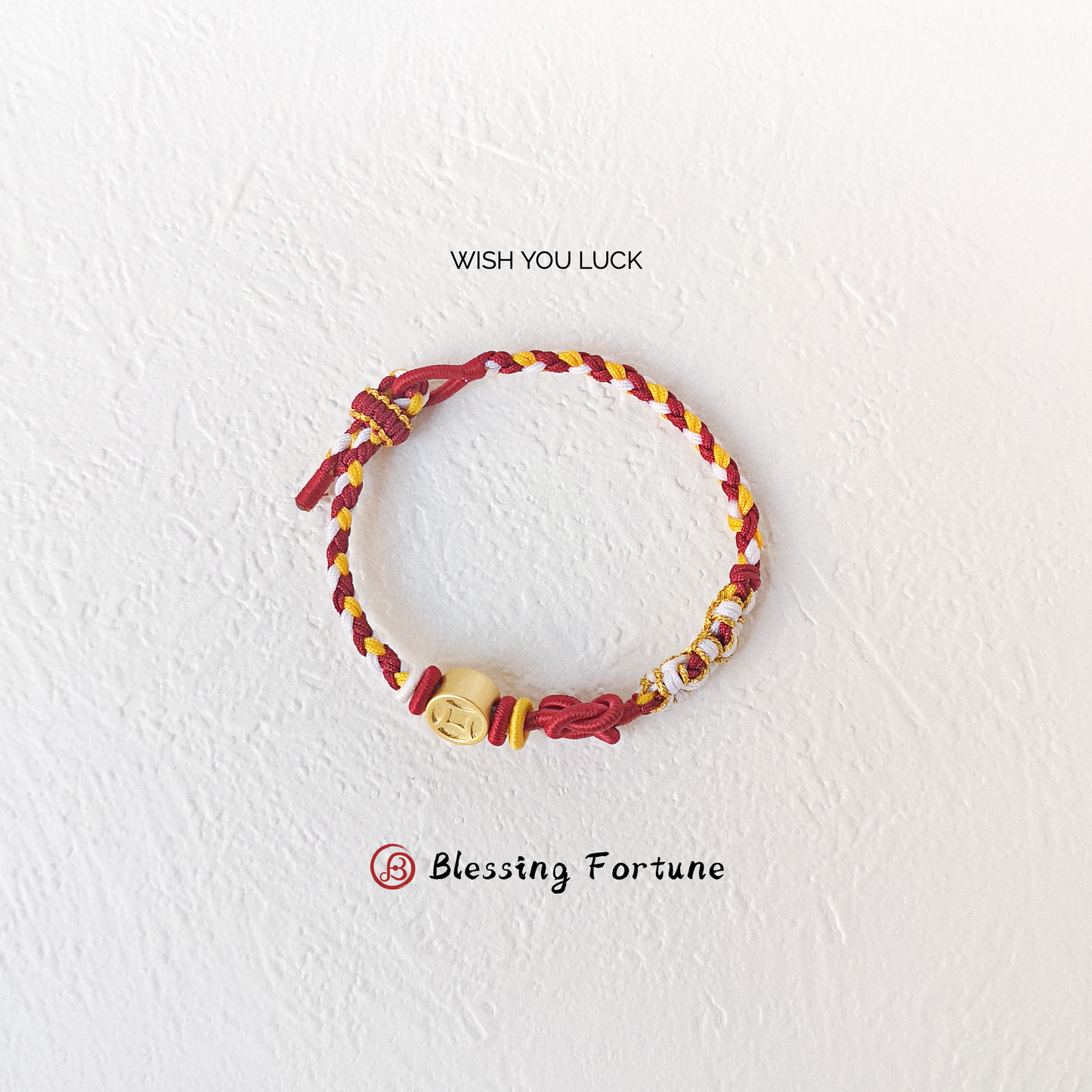 Three-color Heart-to-Heart Knot Bracelet