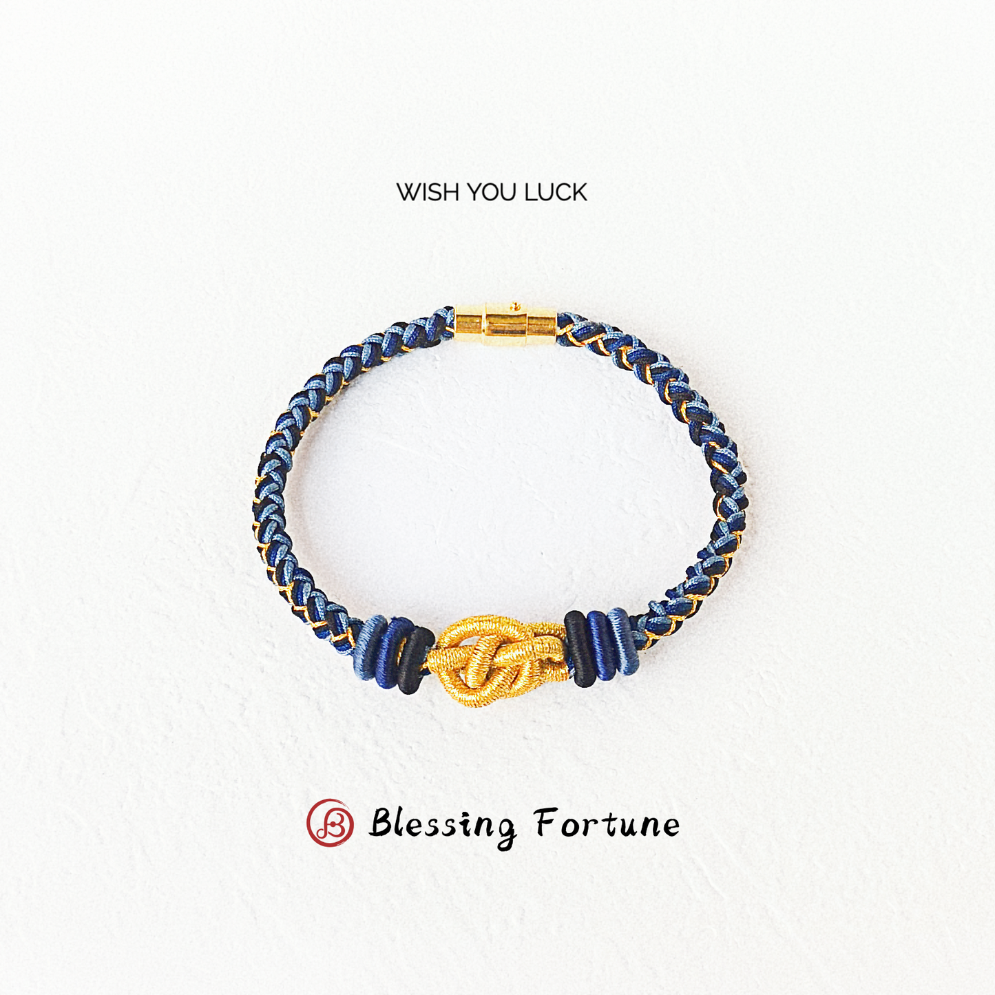 Blue Serpent Coin Knot Bracelet