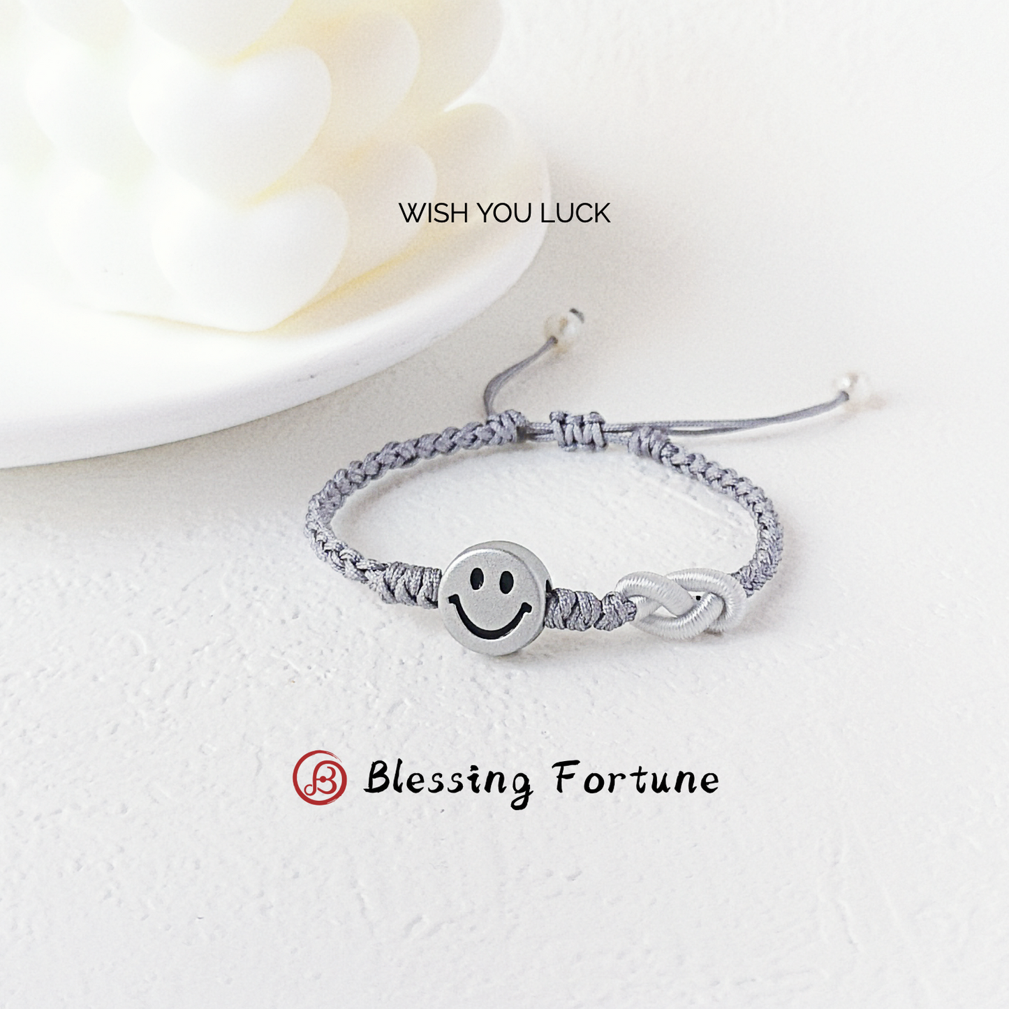Serene Smile Figure-Eight Knot Bracelet